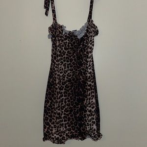 Boohoo Cheetah print dress